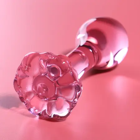 Ibiza Nebula Serija Model 2 Intimni Čep Borosilikatno Staklo Pink 11cm