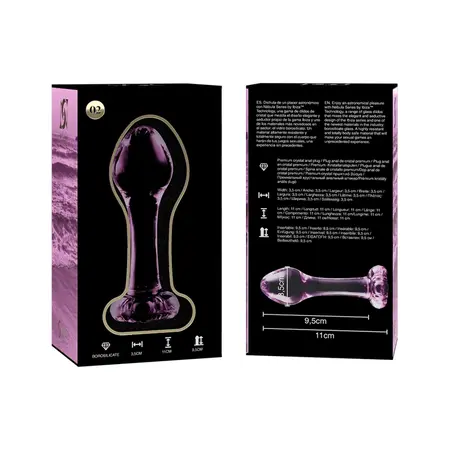 Ibiza Nebula Serija Model 2 Intimni Čep Borosilikatno Staklo Pink 11cm