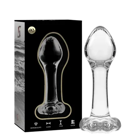 Ibiza Nebula Serija Model 2 Intimni Čep Borosilikatno Staklo Prozirno 11cm