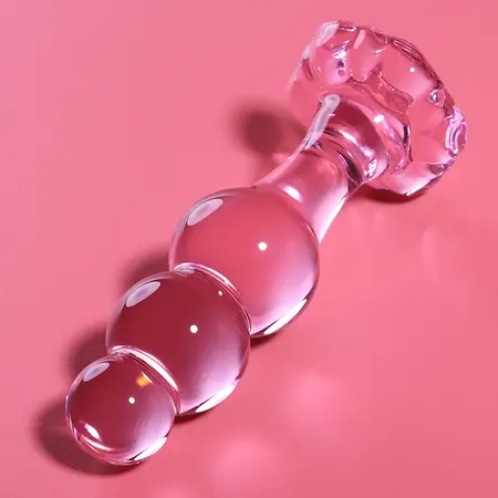 Ibiza Nebula Serija Model 1 Intimni Stakleni Čep Pink 10.5cm Borosilikat