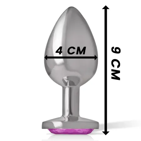 INTENSE Aluminijumski Metalni Čep Pink Srce L - Luksuzni Dragulj, 9cm