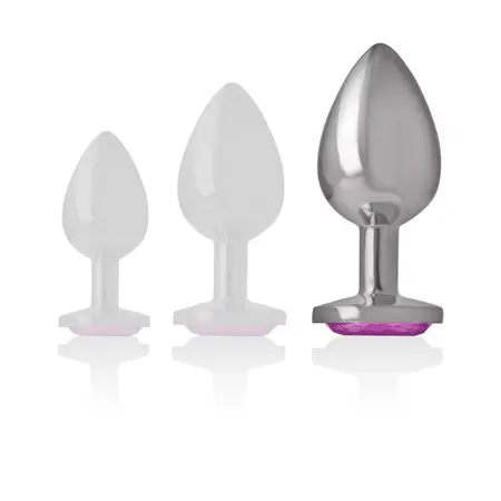 INTENSE Aluminijumski Metalni Čep Pink Srce L - Luksuzni Dragulj, 9cm