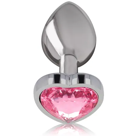 Intense Aluminijumski Metalni Čep Pink Srce Medium - Elegantan Dragulj Akcenat