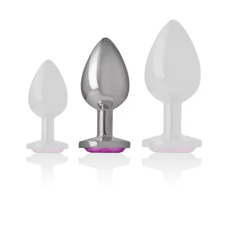 Intense Aluminijumski Metalni Čep Pink Srce Medium - Elegantan Dragulj Akcenat