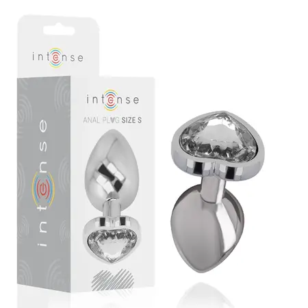 INTENSE Belo Srce Aluminijumski Metalni Čep S - Dekorativna Kristalna Baza