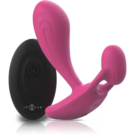 Intense Shelly Remote-Controlled Silicone Plug Pink, Waterproof, Unisex