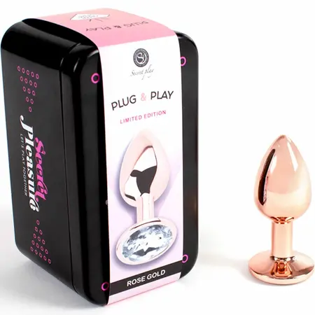 Secret Play Metalni Čep Rose Gold Mala 7cm - Elegantan Aluminijumski Model