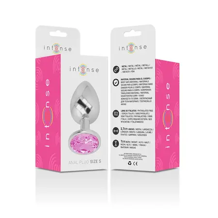 INTENSE Aluminijumski Metalni Čep S Pink Kristal - Za Telo Bezbedan, Elegantan Dizajn