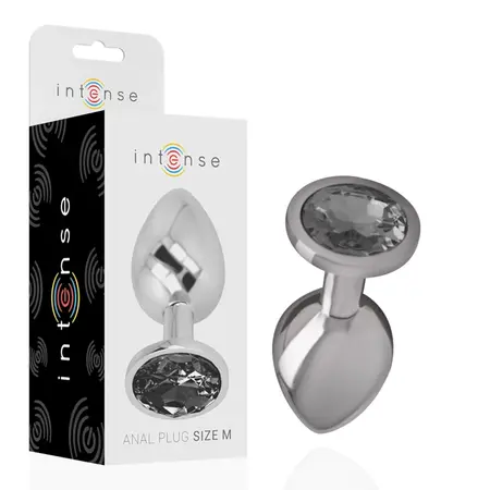 Intense Srednji Aluminijumski Čep Crni Stakleni Akcenat 8cm x 3.3cm