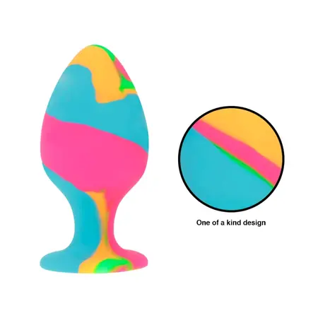Intense Multicolor Silicone Plug Set - 3 Sizes, Ergonomic Design