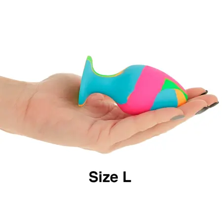 Intense Multicolor Silicone Plug Set - 3 Sizes, Ergonomic Design