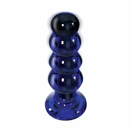 TOYJOY Buttocks The Radiant Vibrantni Stakleni Čep 5 Režima Prozirni