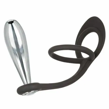 CalExotics Star Fucker Glider Plug - Dual Enhancer & Metal Probe with Gem Base