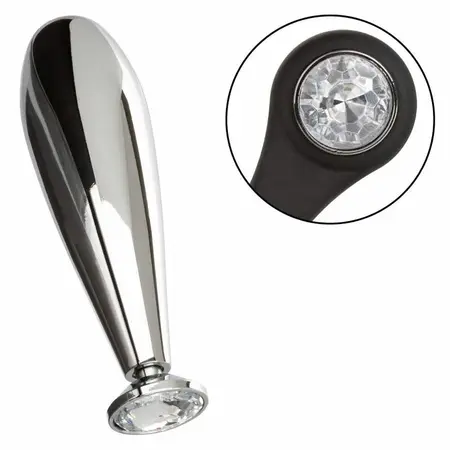 CalExotics Star Fucker Glider Plug - Dual Enhancer & Metal Probe with Gem Base