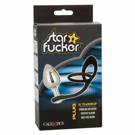 CalExotics Star Fucker XL Teardrop Plug - Aluminum & Silicone System