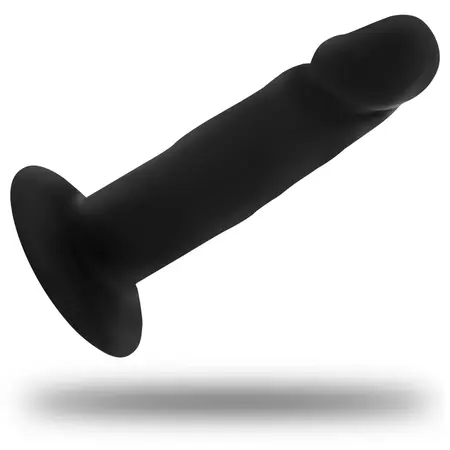 OHMAMA Silicone Intimate Plug 9cm with Strong Suction Cup, Black