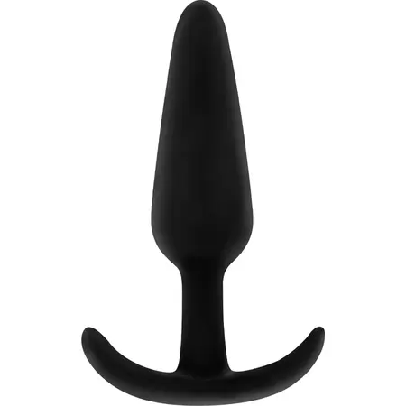 OHMAMA Silicone Intimate Plug with Ergonomic Handle 8.2cm Black