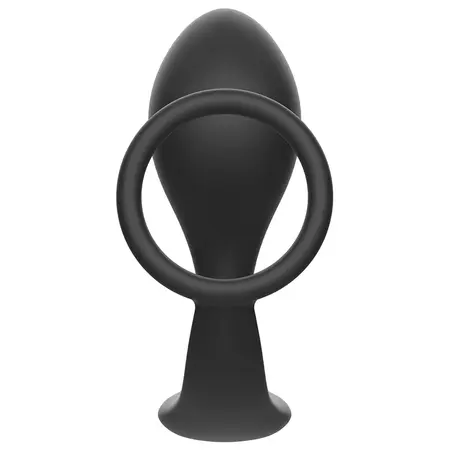 Addicted Toys Silicone Intimate Plug with Black Flexible Support Ring