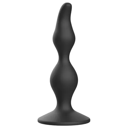 Addicted Toys Crni silikonski intimni čep 12 cm - Za početnike