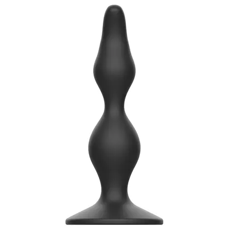 Addicted Toys Crni silikonski intimni čep 12 cm - Za početnike