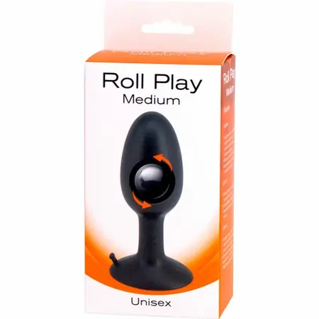 Seven Creations Roll Play Srednji silikonski čep 10 cm Crni