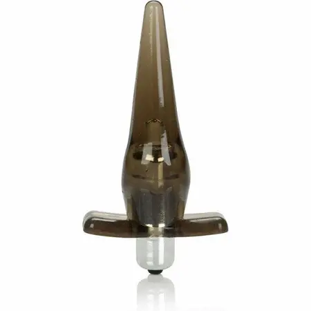 CalExotics Mini Vibro Tease Crni - Kompaktni vodootporni vibrirajući čep 10cm