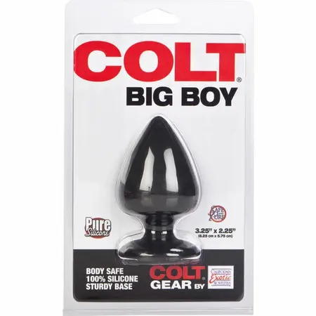 CalExotics Colt Big Boy Crni silikonski čep Ergonomski 6cm/5cm