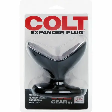 CalExotics COLT Expander čep Srednji Crni Fleksibilni TPR 9x6cm