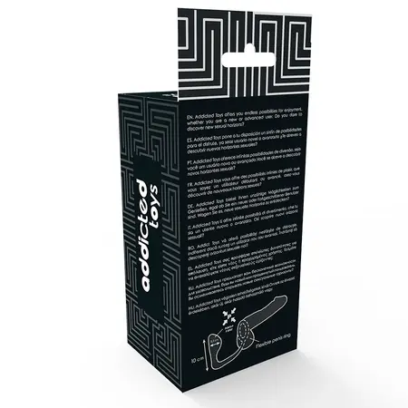 Addicted Toys Intimni čep sa crnim potpornim prstenom 10cm TPR