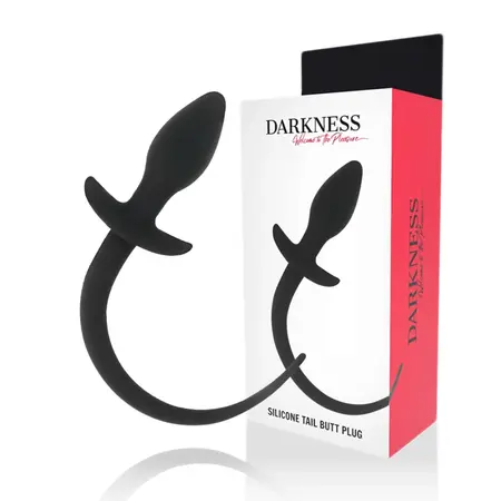 Darkness Silikonski intimni čep 28 cm Crni - Fleksibilni higijenski model