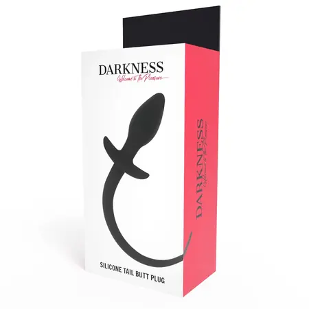 Darkness Silikonski intimni čep 28 cm Crni - Fleksibilni higijenski model