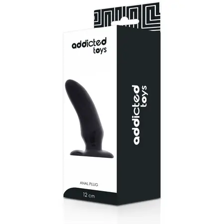Addicted Toys Spot analni čep 12 cm Fleksibilni TPR Crni
