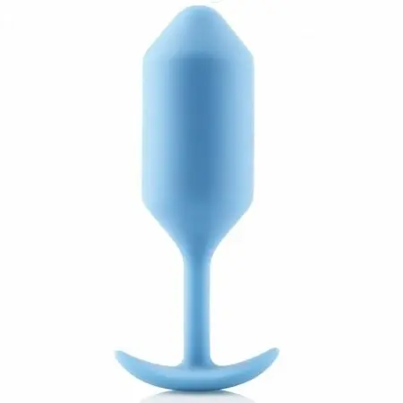 b-Vibe Snug Plug 3 Intimate Wellness Device Sky Blue 12.7cm 180g