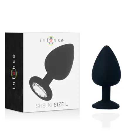 Intense Shelki L Plug Black - Medical Silicone, Ergonomic, 9.2 cm