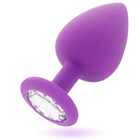Intense Shelki L Silikonski Čep Ljubičasta - Ergonomska Dijamantska Baza, Veća Veličina
