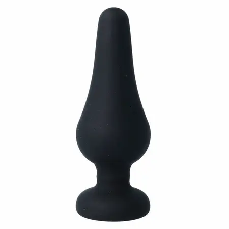 Intense Pipo L Silikonski Analni Čep Crni 13 cm - Meki Fleksibilni Dizajn