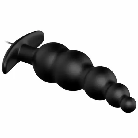 Pretty Love Silicone Intimate Plug Black 12 Vibration Modes Remote Control