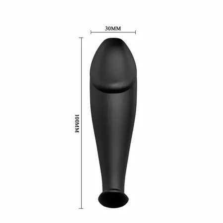 Pretty Love Silicone Intimate Plug Black 12 Vibration Modes Remote Control