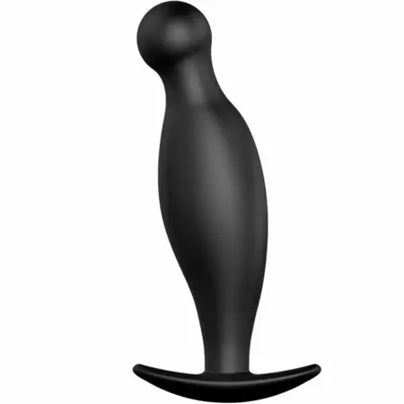 Pretty Love Silicone Anal Plug 11.7 cm Black Ergonomic Handle Design