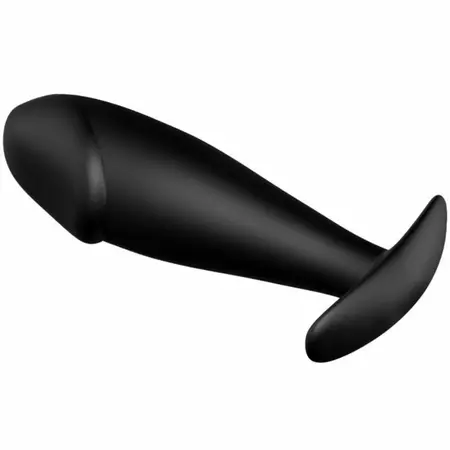 Pretty Love Anal Plug Silicone Black Ergonomic Handle Medium Size