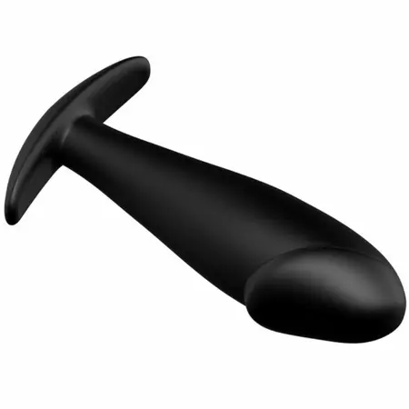 Pretty Love Anal Plug Silicone Black Ergonomic Handle Medium Size