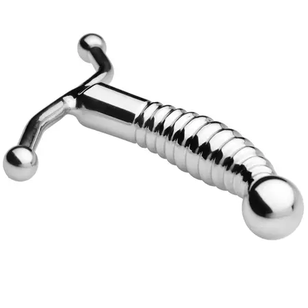 Metal Hard Steel Pro Prostate Massager Ergonomic Stainless Steel 12.7cm