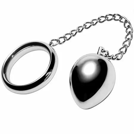 Metal Hard Stainless Steel 45mm Ring with 17cm Chain and 45mm Ball