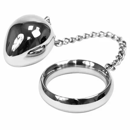 Metal Hard Stainless Steel 45mm Ring with 17cm Chain and 45mm Ball