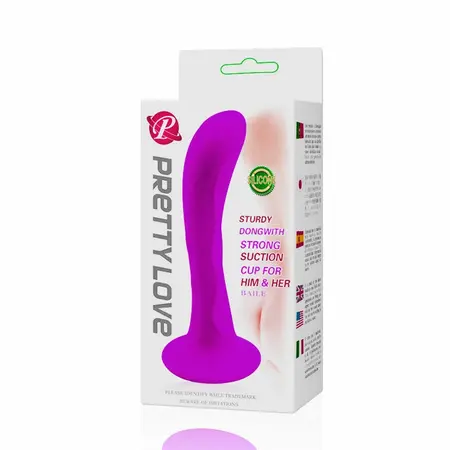 Baile Passion Unisex Plug Strong Suction Black 13.5 cm Silicone