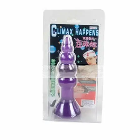 Baile Gelatina Series Intimate Plug 17cm Lilac with Suction Base