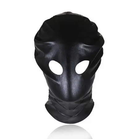 OHMAMA Fetish Hood Mask - Black, Breathable, No Mouth Opening