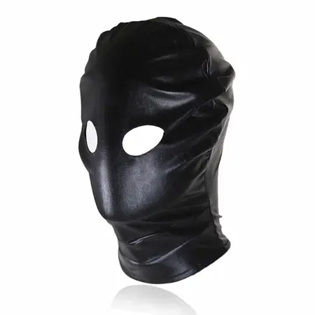 OHMAMA Fetish Hood Mask - Black, Breathable, No Mouth Opening