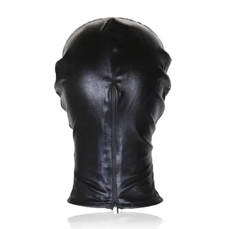 OHMAMA Fetish Hood Mask - Black, Breathable, No Mouth Opening