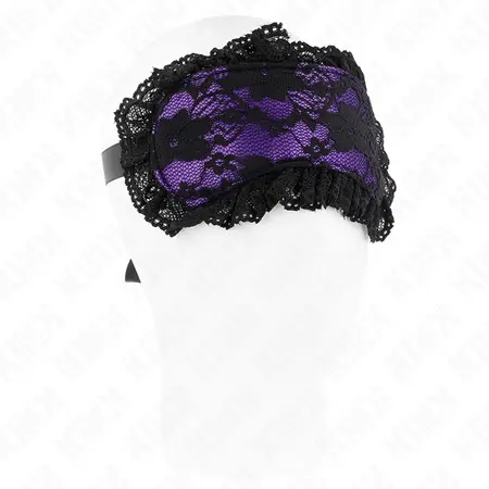 KINK Lace Bandage Model 2 - Elegant Black Lace Mask 22.5 x 11 cm